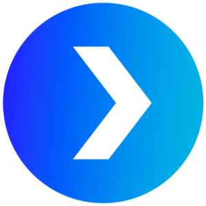 Onward Search Arrow Blue Gradient