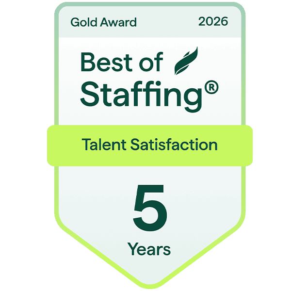Onward Search Best Of Staffing Talent Satisfaction 2026 Award Badge